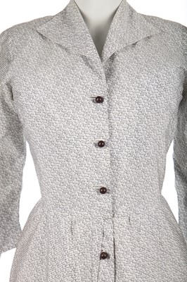 Lot 280 - A rare Horrockses printed cotton commemorative dress for the coronation of Queen Elizabeth II, 1953