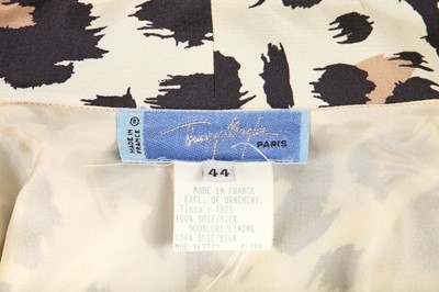 Lot 385 - A Thierry Mugler leopard-print silk dress, 1996