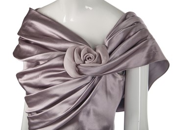 Lot 435 - A Christian Dior by John Galliano grey satin evening gown, Spring-Summer 2008