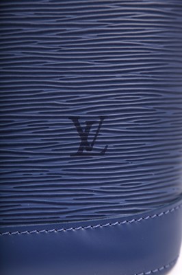 Lot 62 - A Louis Vuitton blue Epi leather Alma bag, 2005