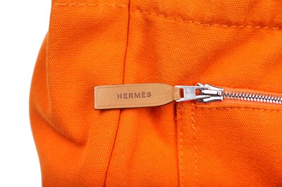Lot 55 - An Hermès Fourre Tout in orange canvas, 2003