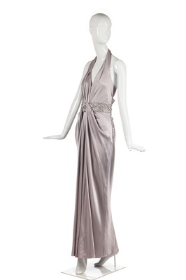 Lot 435A - A Christian Dior by John Galliano grey satin evening gown, 2009