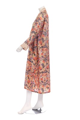 Lot 369 - An art-deco printed silk house robe, 1920s