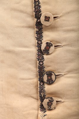 Lot 428 - An embroidered satin gentleman's waistcoat, circa 1785, and others