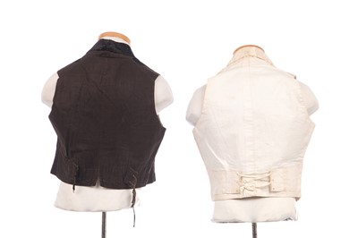 Lot 428 - An embroidered satin gentleman's waistcoat, circa 1785, and others