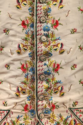 Lot 285 - A fine embroidered gentleman's waistcoat, probably French, 1790-1800