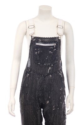 Lot 198 - A pair of Courrèges sequined dungarees, circa 1996