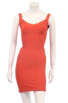 Lot 217 - Two Hervé Léger bodycon dresses, 1990s-2000s