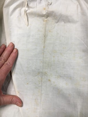 Lot 282 - A rare powdering shirt, late 18th-early 19th century