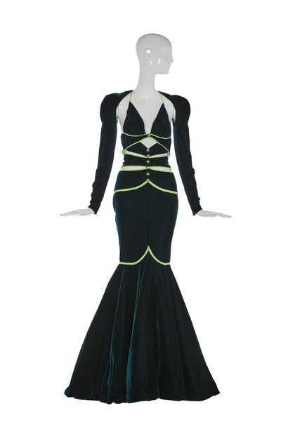Sold at Auction: A Jean-Louis Scherrer by Stephane Rolland star-sequinned  tulle evening gown