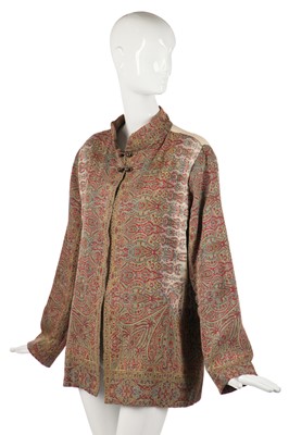 Lot 318 - A jacket formed from a Paisley-style silk-wool shawl, 19th century but made up in 1960s