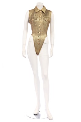 Lot 195 - A Jean Paul Gaultier cloth of gold body, 'Travel Around the World in 168 Outfits' collection, Spring-Summer 1989