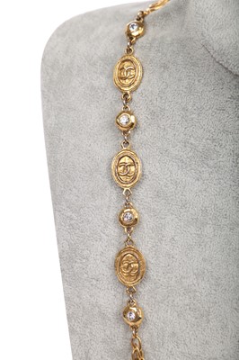 Lot 16 - A Chanel gilt chain sautoir, 1980s