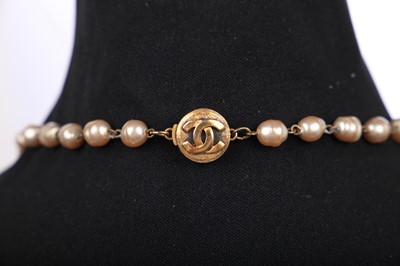 Lot 15 - A Chanel 'pearl' sautoir, 1980s