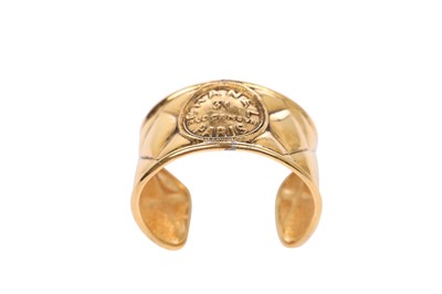 Lot 27 - A Chanel 'quilted' gilt metal cuff, circa 1990