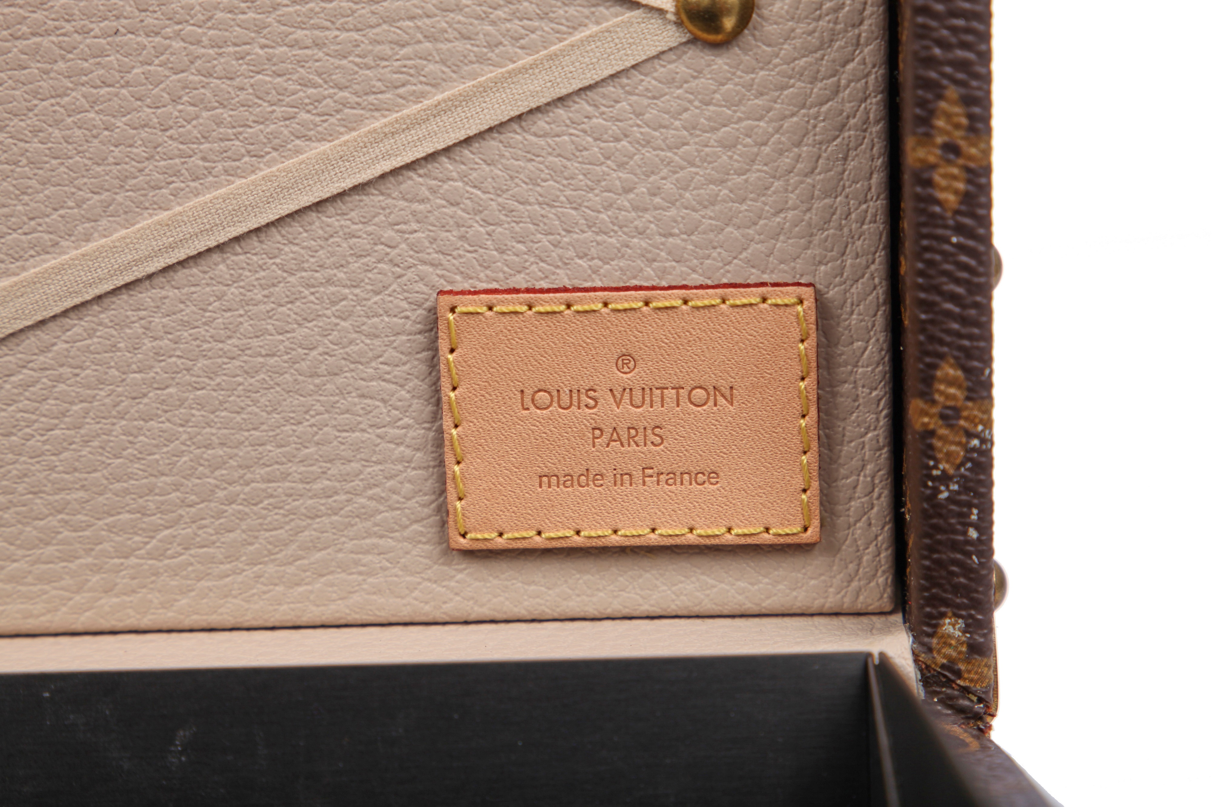Louis Vuitton, Malle Fleurs, a Monogram canvas miniature…