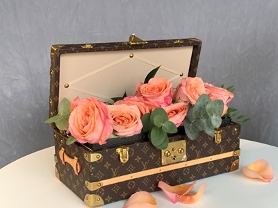 Louis Vuitton Malle Fleur Flower Trunk Original Monogram Decor Gift Set New  Case