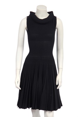 Lot 169 - An Azzedine Alaïa ribbed black viscose dress, modern