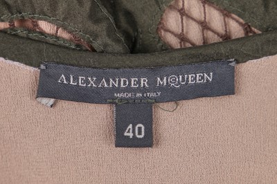 Lot 101 - Daphne Guinness's Alexander McQueen camouflage net evening dress, commercial collection, 2004