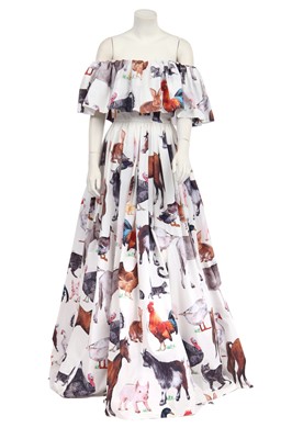 Lot 153 - A Dolce & Gabbana printed cotton gown, modern