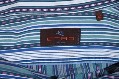 Lot 174 - Seven men's Etro printed cotton shirts, modern