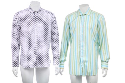 Lot 174 - Seven men's Etro printed cotton shirts, modern
