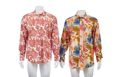 Lot 174 - Seven men's Etro printed cotton shirts, modern