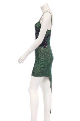 Lot 245 - A Krizia sequined panther dress, late 1970s or 1980s