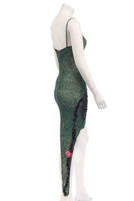Lot 245 - A Krizia sequined panther dress, late 1970s or 1980s