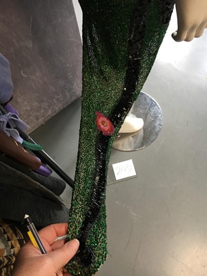 Lot 245 - A Krizia sequined panther dress, late 1970s or 1980s
