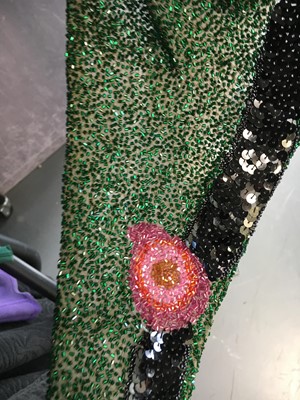 Lot 245 - A Krizia sequined panther dress, late 1970s or 1980s