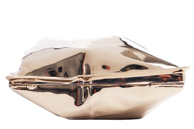 Lot 67 - An Anya Hindmarch gilt brass 'crisp packet' clutch, modern