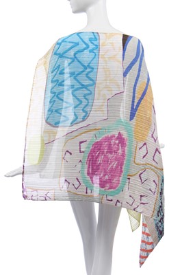 Lot 112 - An Issey Miyake Pleats Please jacket with 'Do You Want Children' print by Josephine Pryde, 2010