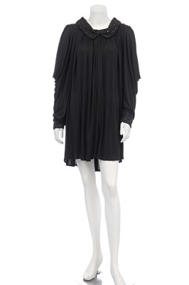 Lot 244 - A Yuki for Rembrandt sky-blue jersey gown with batwing sleeves, 1980s