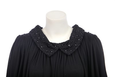 Lot 244 - A Yuki for Rembrandt sky-blue jersey gown with batwing sleeves, 1980s