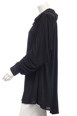 Lot 244 - A Yuki for Rembrandt sky-blue jersey gown with batwing sleeves, 1980s
