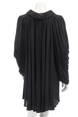 Lot 244 - A Yuki for Rembrandt sky-blue jersey gown with batwing sleeves, 1980s
