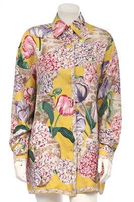 Lot 212 - A Gucci printed silk shirt, 1980s-early 1990s