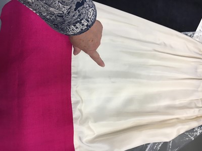 Lot 329 - A Christian Dior London beaded pink crêpe minidress, circa 1968