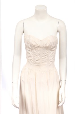 Lot 329 - A Christian Dior London beaded pink crêpe minidress, circa 1968