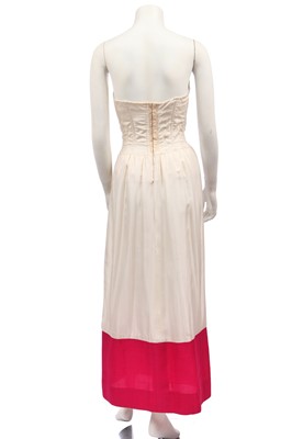Lot 329 - A Christian Dior London beaded pink crêpe minidress, circa 1968