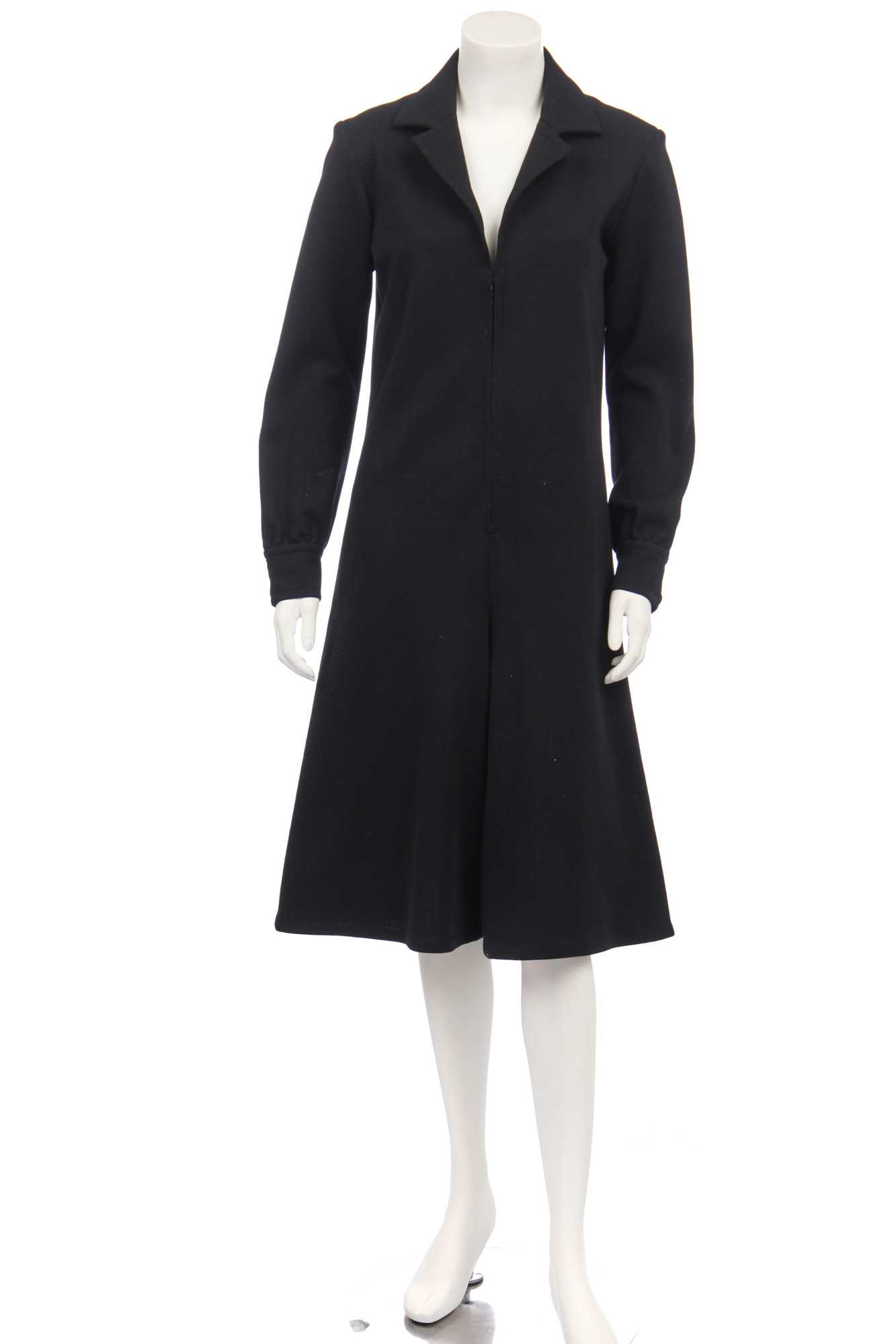 Lot 291 - An Yves Saint Laurent black wool jersey