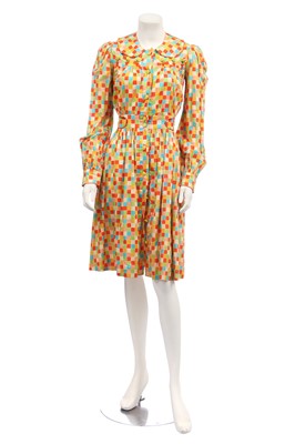 Lot 315 - A Zandra Rhodes/Sylvia Ayton 'Lipstick' print playsuit, 1968-70