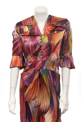 Lot 362 - Three printed dresses, 1930s