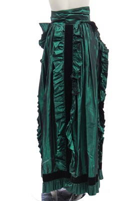 Lot 256 - An Yves Saint Laurent violet damask rayon-satin jacket, 1990s
