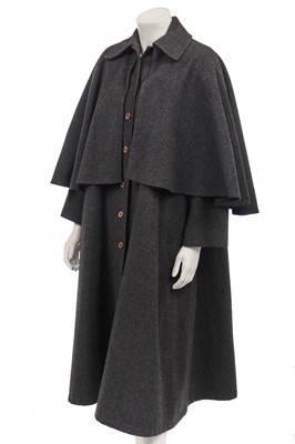 Lot 317 - An Yves Saint Laurent charcoal-grey wool coat, 1969