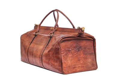 Lot 94 - A Caroline Groves handmade 'Shipwreck' leather Gladstone bag, 1990s