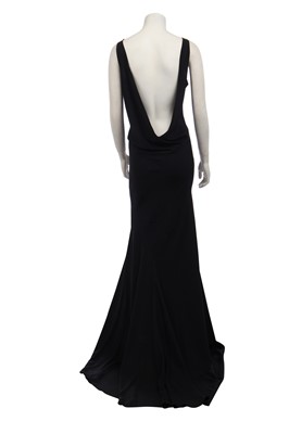 Lot 240 - A John Galliano black bias-cut crêpe dress, 'Charles James' collection, Spring-Summer 1989