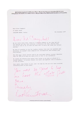 Lot 281 - Two rare, early Bill Gibb ensembles, 1967