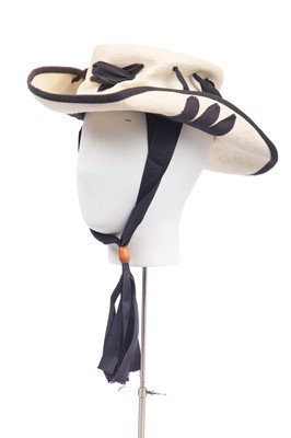 Lot 194 - A rare Jean Paul Gaultier 'Gondolero'-inspired straw hat, circa 1992